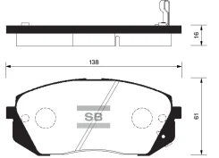 ������� ��������� ��������, �������� Sangsin Brake SP1196 SP1196 ����