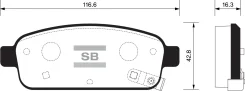 ������� ��������� �������� Chevrolet Cruze/Orlando 1.4-2.0 09 SP1363 Sangsin Brake SP1363 SP1363 ����
