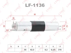 ������ ��������� LYNXauto LF1136 LF1136 ����