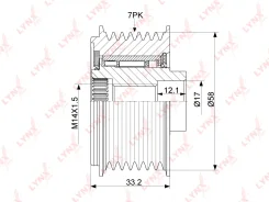 ����� ���������� ���� ���������� LYNXauto PA1167 PA1167 ����