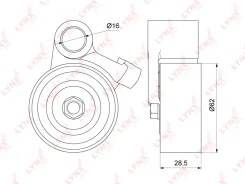 ����� �������� ����� ��� Toyota 1JZ/2JZ-FSE 00- MARK II/Verossa (JZX110) 00-05 / Brevis/Progres (JCG1_) 01-07 / �1 / � ����� LYNXauto PB1324 PB1324 ��...