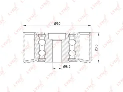 ����� �������� ���������� ����� LYNXauto PB7258 PB7258 ����