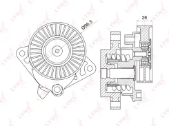 ���������� ����� ��������� ������������ LYNXauto PT3017 PT3017 ����
