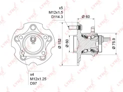 ������� LYNXauto WH-1232 WH1232 ����