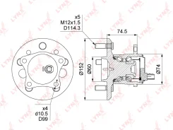 ������� LYNXauto WH-1493 WH1493 ����
