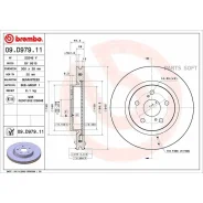 ���� ��������� ��������! Toyota Rav4/Camry 17 Brembo 09D97911 09. D979.11 09D97911 ����