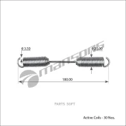 ���������� ������� �������! 180x20x3.6 BPW SN300 Mansons 300068 300068 ����