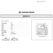 ���� ��������� ��������! Ford Transit 2.4TDCi 06 Sangsin Brake SD5311 SD5311 ����