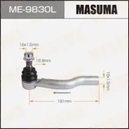 ���������� ������� ���� Masuma Toyota Hiace / GDH303L LH ME-9830L, ����� ME9830L ����