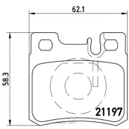 ������� ��������� (�����) Mercedes-Benz C-Class 93-01 / E-Class 84-03 Brembo P50009, ������ P50009 ����