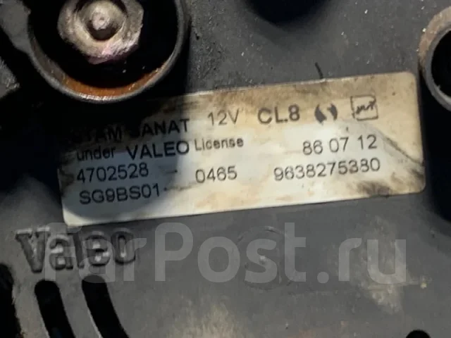 ��������� Peugeot 206 2007 5705FV 2B TU3A 5705FV ����
