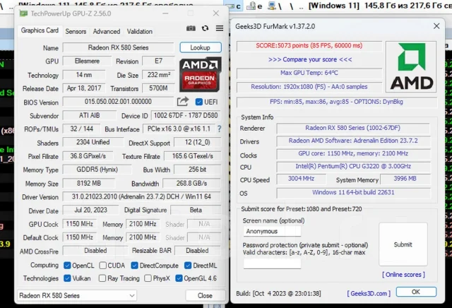 Radeon RX 580 ����