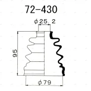 ������� ����� FB2095 (22,5x75,5x95) 72430 ����