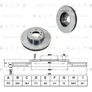 ���� ��������� BMW 5 (E60/E61) 03- �����. ����. Blitz BS0189 BS0189 ����