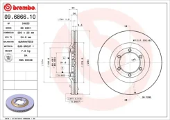 09.6866.10_���� ���� 09686610 Brembo 09686610 ����