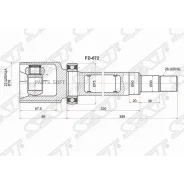 ���� (�������/ ������/ �����) Ford Focus 04-11 / C-MAX 07-10 SAT FD-672, ������ �������� FD672 ����