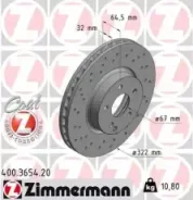 ���� ��������� ! �����. 322x32/64-5x112 MB C-Class W204/S204 3.5i/3.0CDi 07 Zimmermann 400.3654.20 400365420 ����