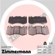 ������� �������� ! �����. 190x96x17 Land Rover Range Rover IV LG 12/Sport LW 13 Zimmermann 24659.170.1 246591701 ����