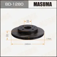 ���� ��������� Masuma, front Toyota Passo / M700A [��.2] Masuma ������� BD-1280 | �������� �� ��, ������, 5 ����� | �������� �� 12 ��� | ������ � ����...