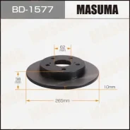 ���� ��������� Masuma, rear Toyota Yaris Cross / MXPB10 [��.2] Masuma ������� BD-1577 | �������� �� ��, ������, 5 ����� | �������� �� 12 ��� | ������...