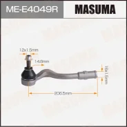 ���������� ������� ���� Masuma AUDI A6 14-18 RH, ������ MEE4049R ����
