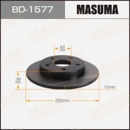 ���� ��������� Masuma, rear Toyota Yaris Cross / MXPB10 [��.2] ��������� �� �������� 2 ��, ������ BD1577 ����