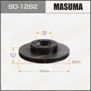 ���� ��������� Masuma, front Toyota Fortuner / GUN156L, �������� BD1282 ����