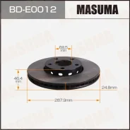���� ��������� Masuma, front AUDI A6 01-05 [��.2] ��������� �� �������� 2 ��, �������� BDE0012 ����