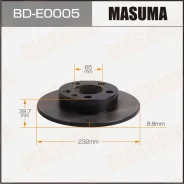 ���� ��������� Masuma, rear Volkswagen POLO / 1.4 16- [��.2] ��������� �� �������� 2 ��, ������ BDE0005 ����