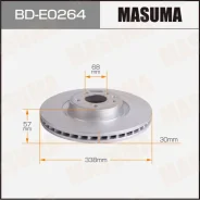 ���� ��������� Masuma, front AUDI Q5 17-, �������� BDE0264 ����