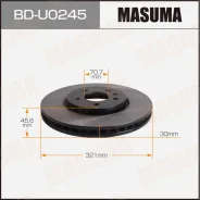 ���� ��������� Masuma, front OPEL Astra-J 10-15, �������� BDU0245 ����