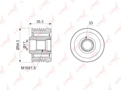 �������� ����� ����� ���������� LYNXauto PA1036 PA1036 ����
