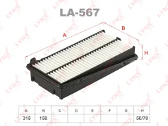 ������ ��������� Honda Accord Inspire Saber J25A LYNXauto LA567 LA567 ����