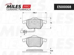 ������� ��������� �������� (����� Ceramic ����� PRO) AUDI A4/A6/Volkswagen Passat 97 (TRW GDB1307) E500068 E500068 ����