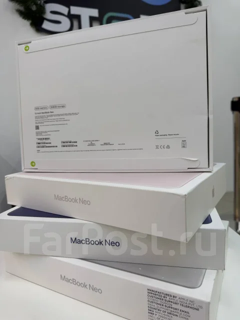 Apple MacBook Neo. 13", 4,1����, ��� 8 ��, ���� 512���, WiFi: 1, Bluetooth: 1, ����������� �� 16��. ����
