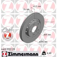 ���� ��������� ! �����. 294x24/46-5x114 Mitsubishi Outlander 2.0/2.0T/2.4 4WD 03 Zimmermann 440312220 440312220 ����