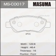 ������� �������� �����. Peugeot 107 2005-2024, Toyota AYGO 2005-2014 MSC0017 ����