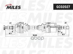 ������ ���� ������ � ����� ��� �/� Citroen AX/SAXO/Peugeot 106 1.0-1.1 86-04 ��� ABS Miles Miles ���. GC02027 GC02027 ����