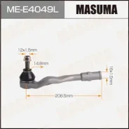 ���������� ������� ���� Masuma AUDI A6 14-18 LH ME-E4049L, ����� MEE4049L ����