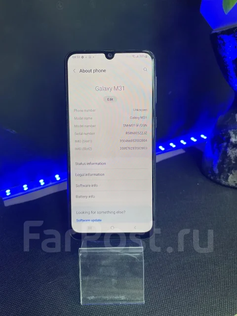 Samsung Galaxy M31. �/�, 128 ��, �����, 3G, 4G LTE, 5G, Dual-SIM ����