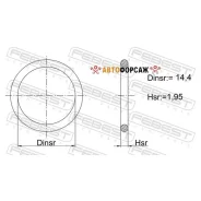 ������ �������������� 14.4x1.95 | ����/��� | Febest 03400-007 Febest 03400007 ����