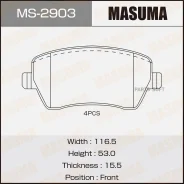 ������� ��������� �������� �������� ��� �/� Lada Largus, Vesta, Renault Logan 16V Masuma Masuma MS-2903 MS2903 ����