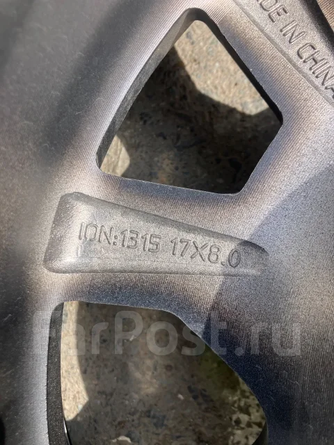 Ion Alloy. 8.0x17", 6x139.7, ET-10, �� 120,9���. ����