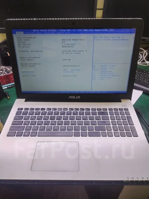 Asus X502C. 15.6", ��� 4 ��, WiFi: 1, Bluetooth: 1 ����