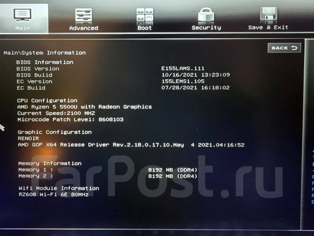 MSI Modern 15 A5M. 15", 2,1����, ��� 16 ��, ���� 256���, WiFi: 1, Bluetooth: 1, ����������� �� 3��. ����