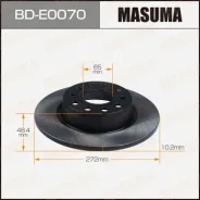���� ���������, rear Volkswagen Touran, Skoda Octavia [��.2] Masuma BD-E0070 / BDE0070, ������ BDE0070 ����