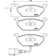 ������� �������� ��������! XTRA, � �������� VW Golf IV, Skoda Octavia 1.4-1.9SD 99 Brembo P85072X P85072X P85072X ����