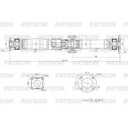 ��� ��������� (L=1961 ��. ) Nissan: Qashqai (J10) 2006-2014, X-Trail (T31) 2007-2010 (MR20DE/QR25DE 6MT) Patron PKR012 PKR012 ����