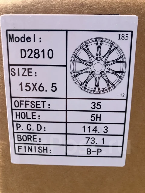 Sakura Wheels 288. 6.5x15", 5x114.3, ET35, �� 73,1���. ����