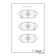 ������� ��������� Toyota BB 04-06, ist, FunCargo 04-05, Raum, Probox, Succeed 04- D2257M ����